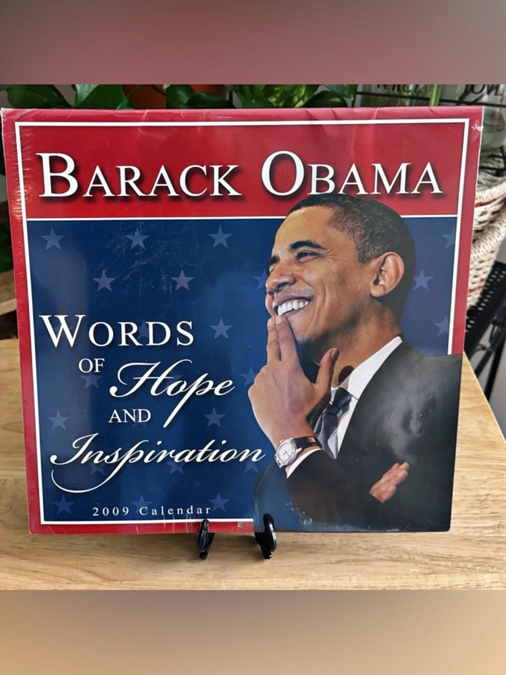 Barack Obama 2009 Wall Calendar Words of Hope and Inspiration 12x12 New Sealed